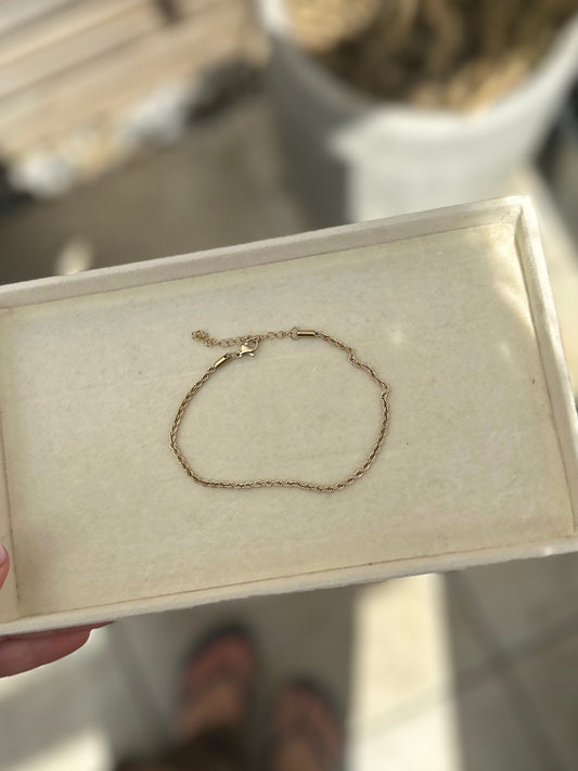 Rope Gold Anklet