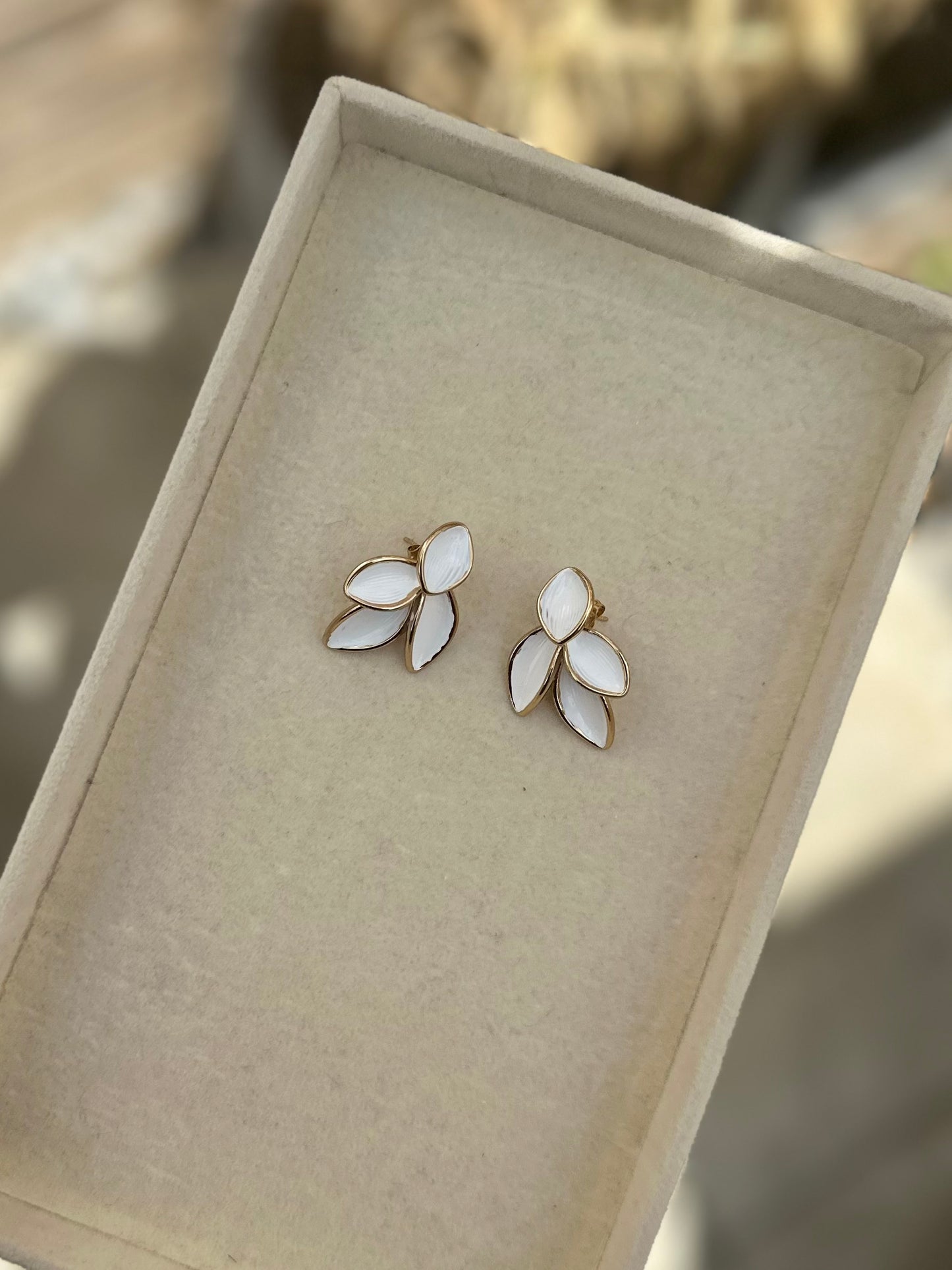 Ivory Bloom Earrings