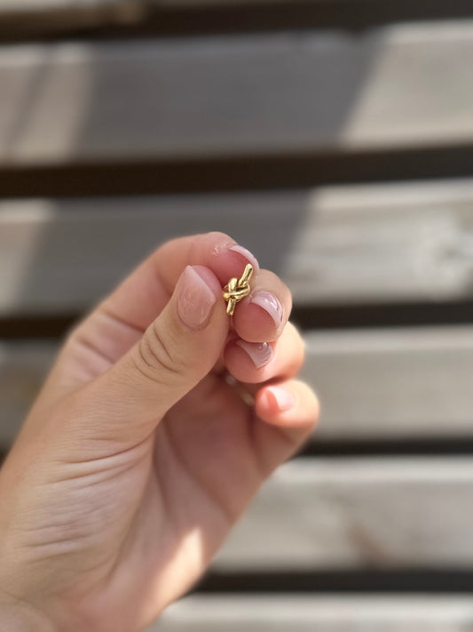 Gold Knot Studs